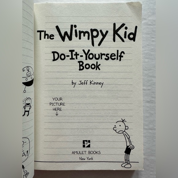 The Wimpy Kid Do-It-Yourself Book By Jeff Kinney. - Picture 3 of 4